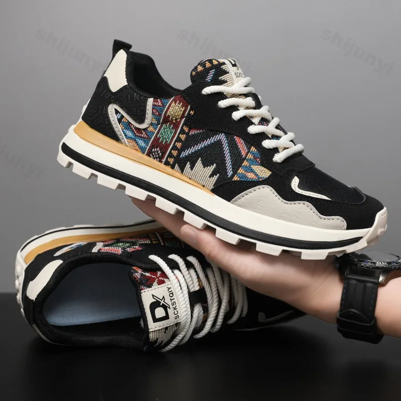 

Мужские повседневные кроссовки, модные кроссовки, противоскользящие, износостойкие, уличная, удобная, с вышивкой, теннисная обувь Zapatillas