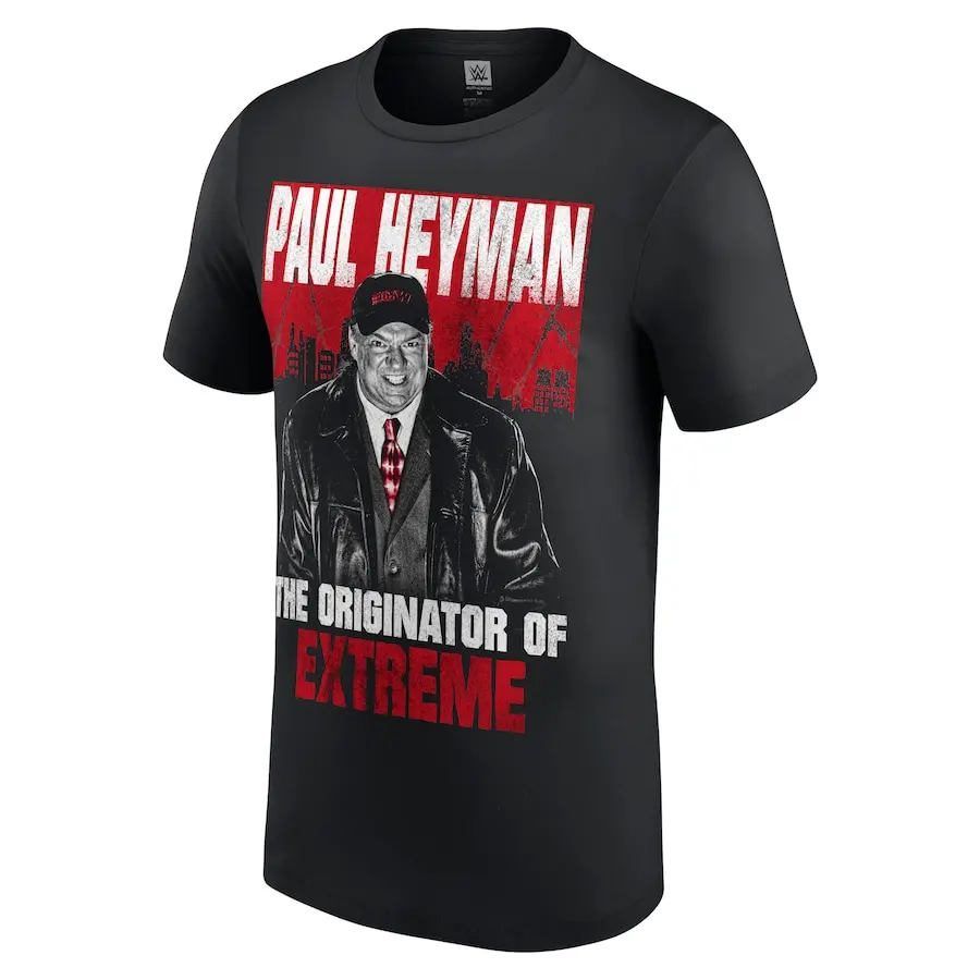 Men's Black Paul Heyman The Originator of Extreme Hall of Fame T-Shirt Men Black Zoey Stark Calculated  Vicious TeeWwwe T-shirts