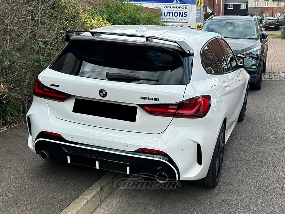 BMW 1シリーズ用のプラスチック製リアスポイラー,F40 mスポーツ,2019