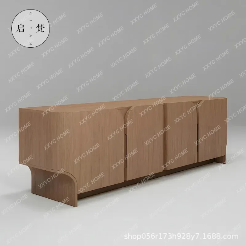 Country Style Solid Wood Side Cabinet TV Cabinet Storage Decorative Cabinet Furniture Customization