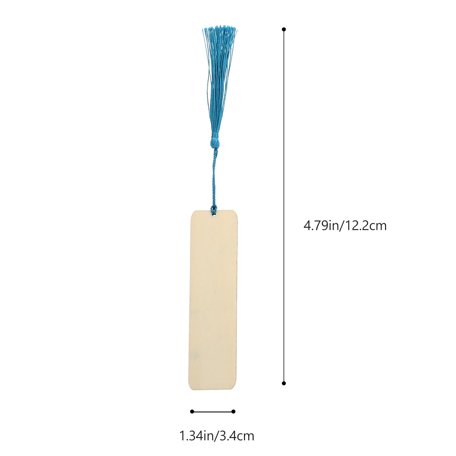 1Set Wooden DIY Bookmark Blank Premium Material Easy Paint Graffiti Page Marker Tassels Handmade Reading Gift Wooden Bookmark