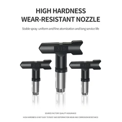 Durable Airless Spray Gun Tips Seal Nozzle For Paint Sprayer Garden Power Tools Reversibel Tungsten steel Black Multiple models