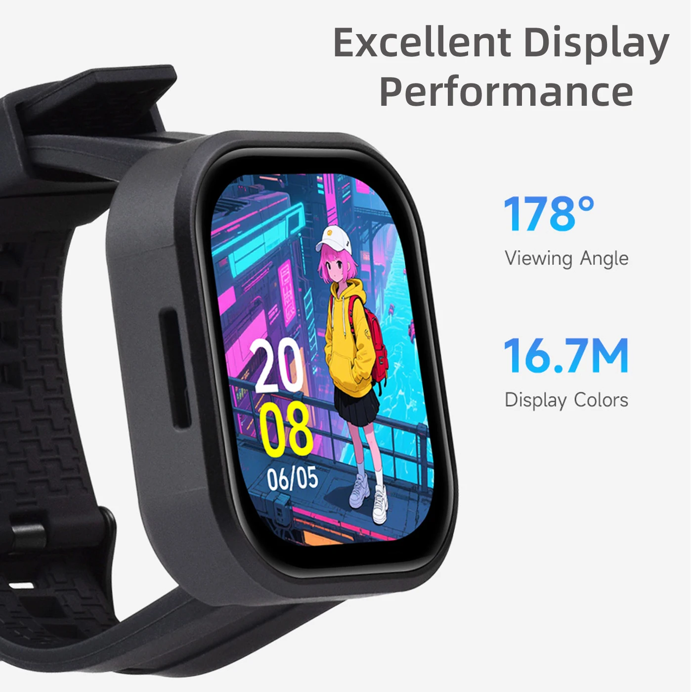 ESP32-S3 2.06 Inch AMOLED Touch Watch Development Board WiFi BT QSPI Interface Dual Digital Microphones Array Xiaozhi AI Bot