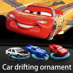 For lightning mcqueen Drift Rotating Ornaments Auto Dashboard Turning AE86 Model Deco  car dashboard ornaments