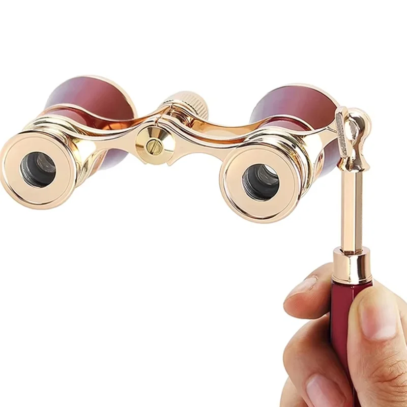 

A37T-3X25 Opera Glasses Binoculars Theater Glasses Mini Binocular Compact With Handle For Adults Kids Women Gift