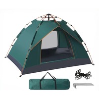 Automatic Pop-Up Tent 2-3 Person, Windproof Waterproof One-click Instant Tent for Outdoor Camping Travel Fishing with Carry Bag