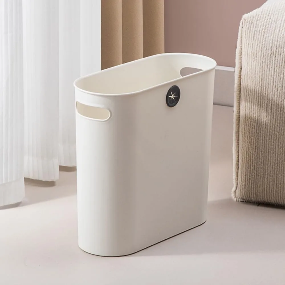 

небольшой мусорный бак, пластиковая корзина для мусора, мусорный бак с ручками для узкого пространства, ванной комнаты, белья, домашнего офиса, 2,3 галлона/9 л, шт.