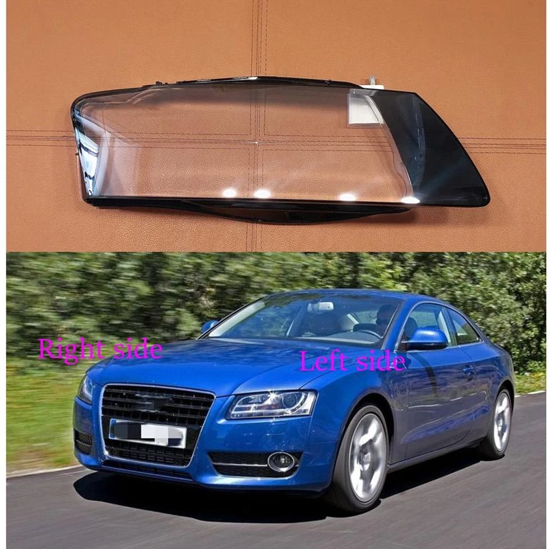 

Для Audi A5 2008 2009 2010 защитный чехол для фары Прозрачная крышка для фары стеклянный налобный фонарь