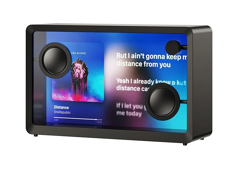 Floating display lyrics speaker supports APP multiple system languages motion graphics lyrics