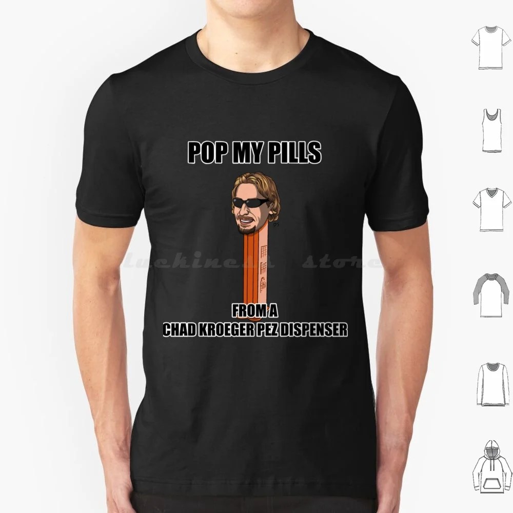 Chad Kroeger Pez Dispenser Classic T Shirt Big Size 100% Cotton Chad Kroeger Pez Dispenser Classic