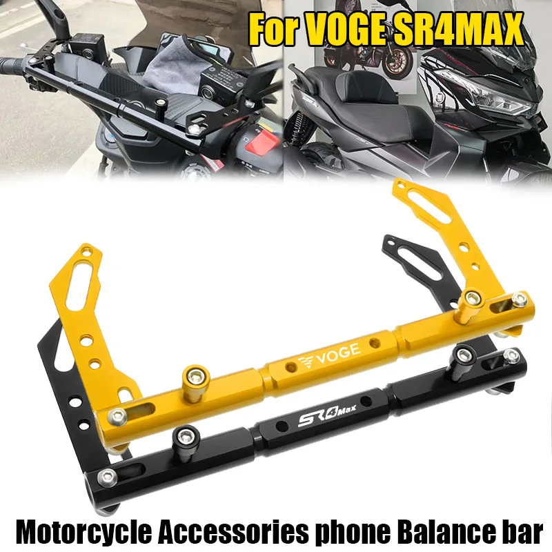 

Для VOGE SR4MAX SR4 MAX 2024 2025 2026: Многофункциональная алюминиевая перекладина (балансировочная планка) с держателем для GPS и телефона, изготовленная на ЧПУ