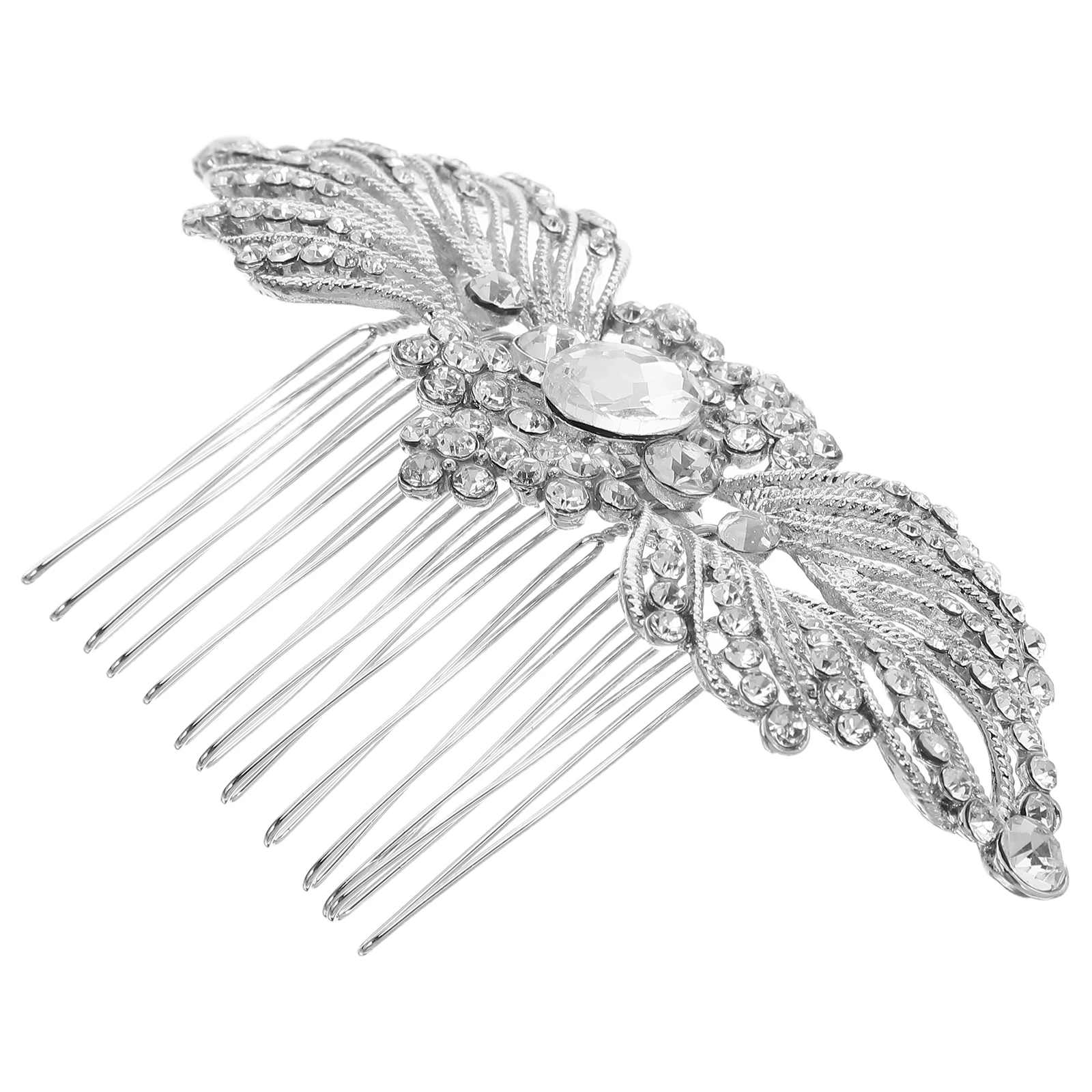 

Bling Rhinestone Bridal Hair Comb 102x62cm 4x24inch Crystal Wedding Accessories Elegant Bride Side Combs Bridal Hair Comb