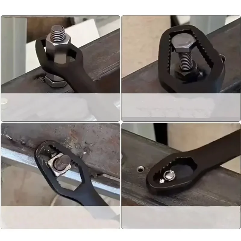 Universeller Verstellbarer Torx-Schlüssel 3-17mm Doppelköpfiger Selbstspannender Brillenschlüssel für Fabrik-Handwerkzeuge – Detail 6