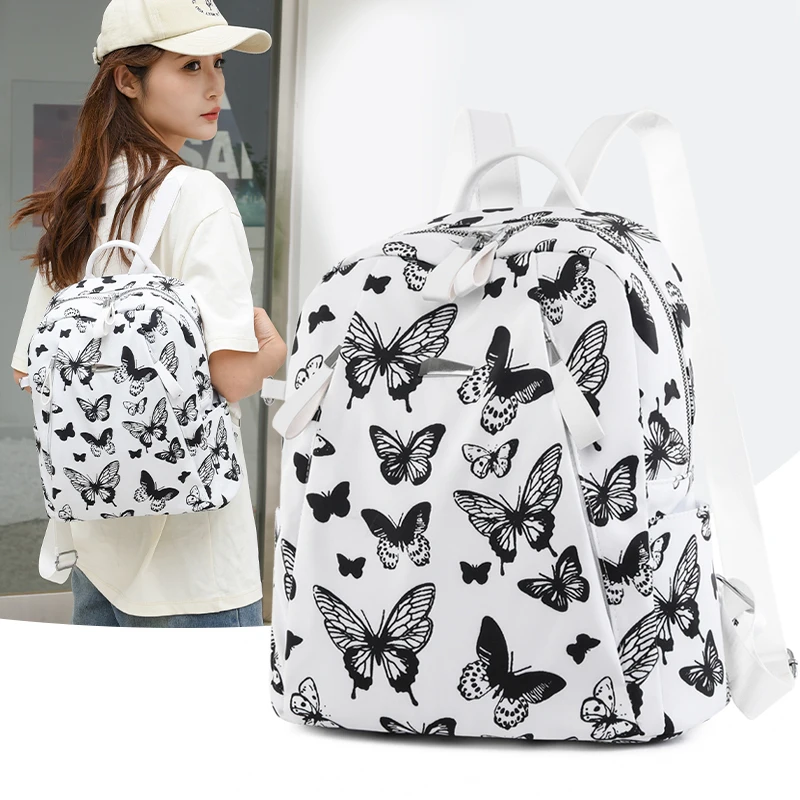 2024 New Cute Girl\'s Backpack Designer Shoulder Bag Fashion School Bags For Student Multifunction Ladies Travel Backpacks