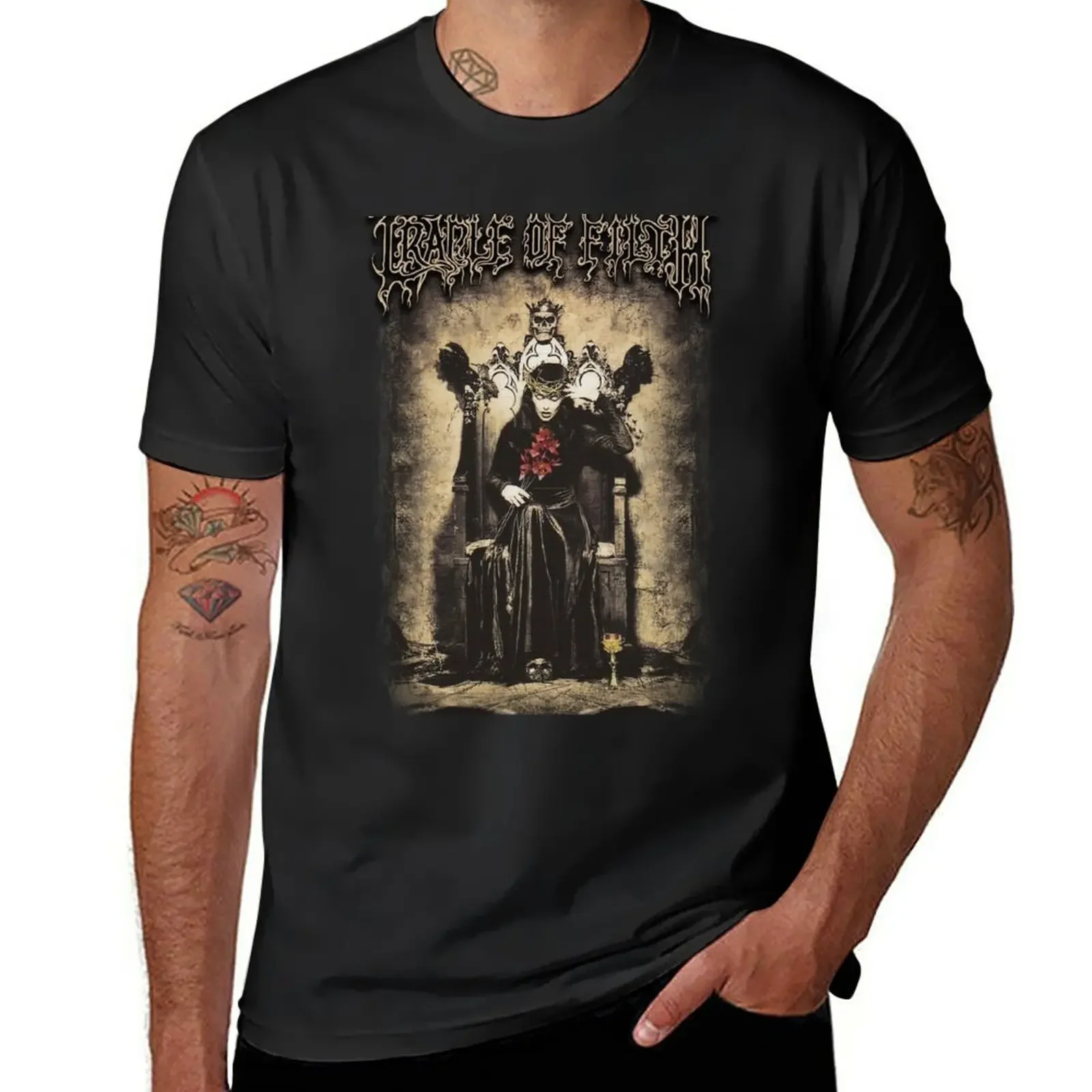 

The Blood Countess - Cradle of Filth T-Shirt boys whites customs Short sleeve tee men