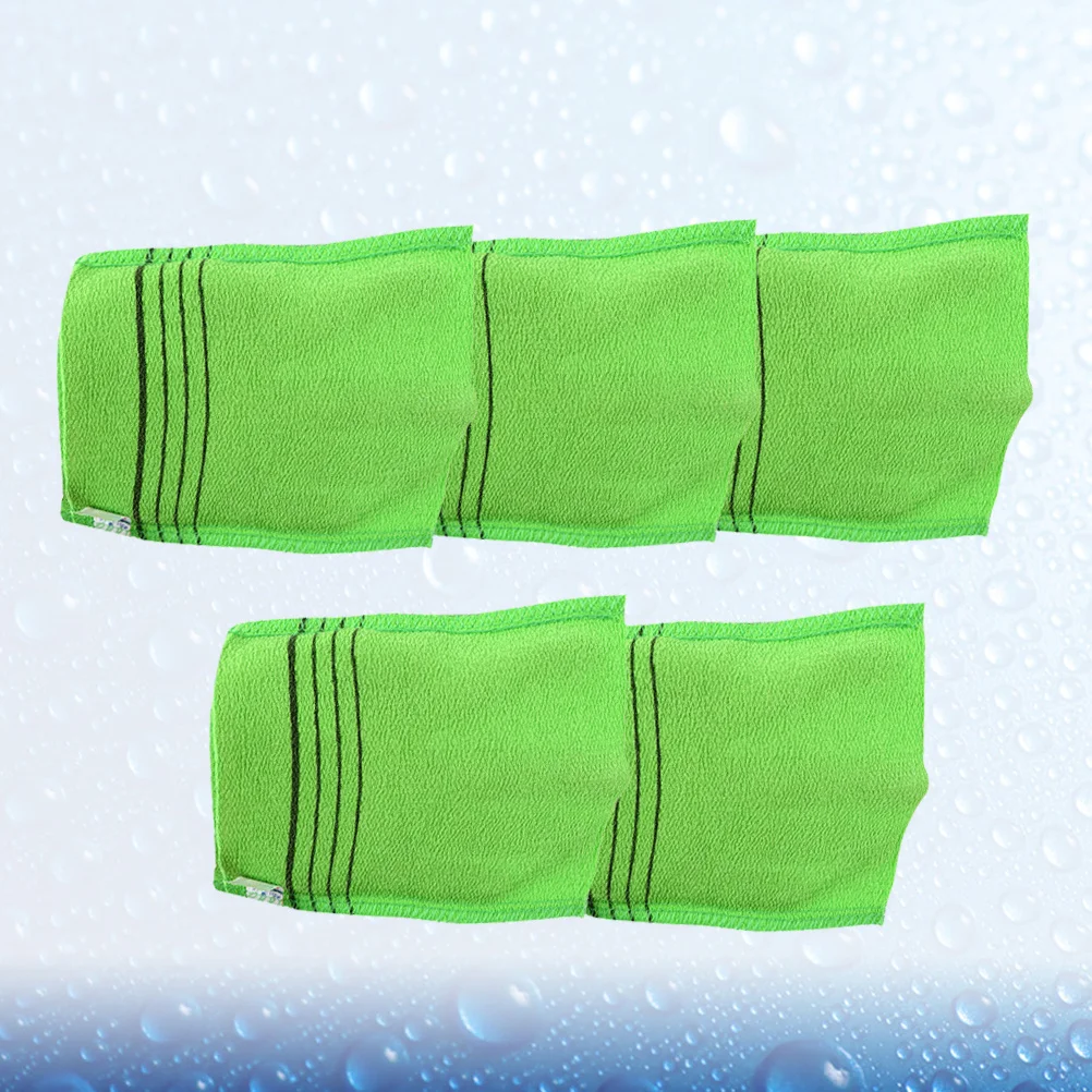 

5Pcs Body Washing Scrubber Exfoliating Bath Towel Removes Dead Skin Sweat Grease Wash Cleaning Tool for Women Men Kids Shower