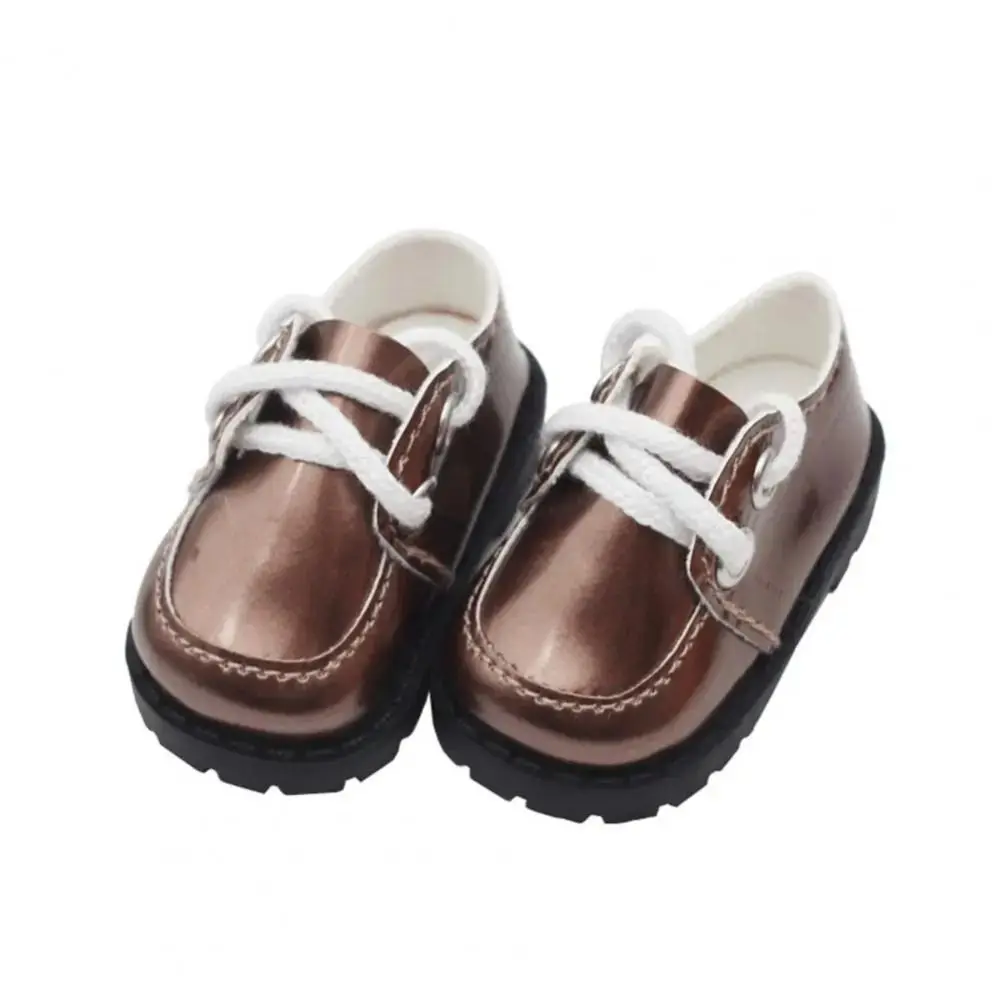 Decor Doll Toys PU Leather Doll PU Leather Shoes Lightweight Shoes Doll Miniature Shoes Cute Mini Dress Up Shoes Clay Dolls