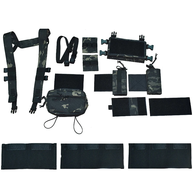 Imagem -06 - Chassi Mk3 Micro Luta Equipamento Peito Spiritus Airsoft Caça Colete Ranger Militar Tático Colete com 5.56 7.62 Revista Bolsa Engrenagem