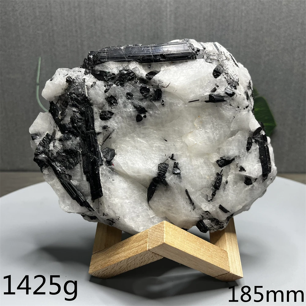 Natural Gemstone Crystal Tourmaline Symbiotic Mineral Specimen Super Large Crystal Home Room Decoration Festival Gift Spiritual