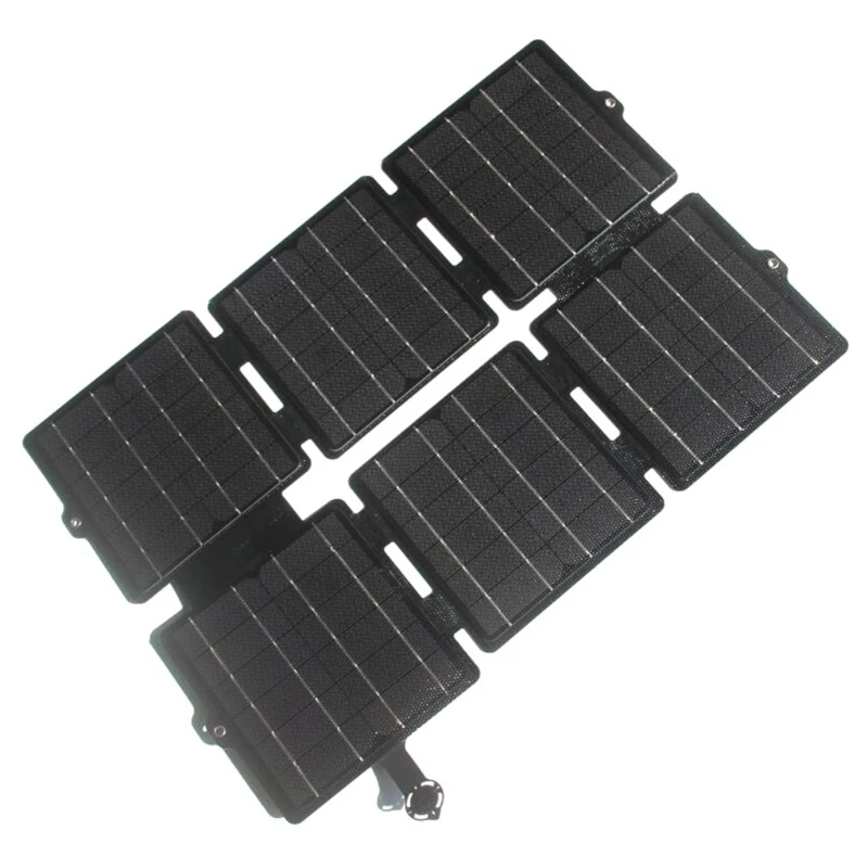 Waterproof 5V/12V Folding Solar Panel Cells USB Foldable Solar Panel Portable Flexible for Mobile Phone P8DC