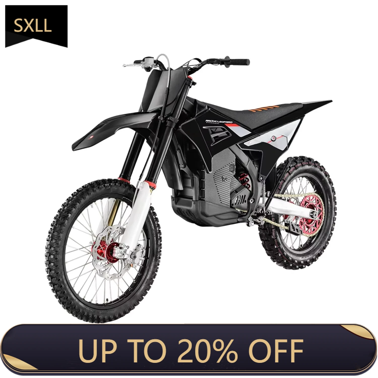 

Электрический мотоцикл SXLL Arctic Leopard - Cheetah EXE800, 90В 58Ач, внедорожный, максимальная скорость 115 км/ч, высокоскоростной электромотоцикл