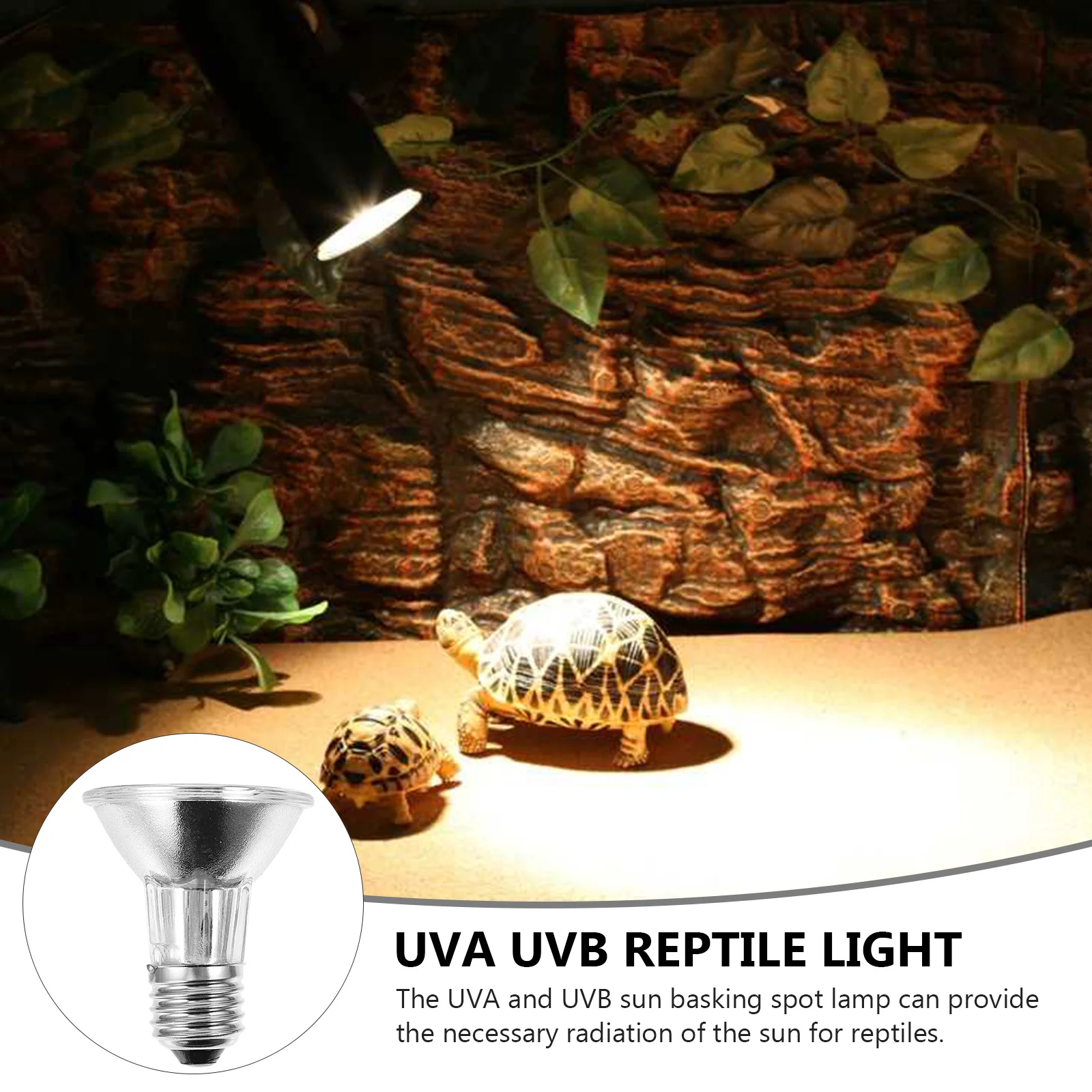 

Uvb Reptile Halogen Lamp Full Sun Heating Light for Turtles Lizards Spiders Uvb Reptile Light