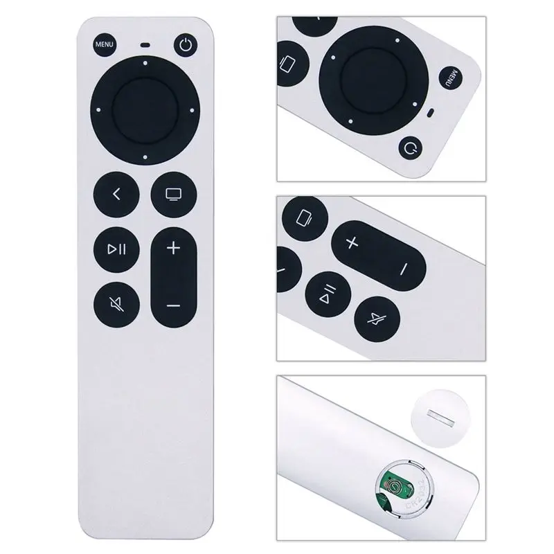 A31T Remote Control for TV 4K, Universal Replacement High Compatibility Long Range Ergonomic Design White