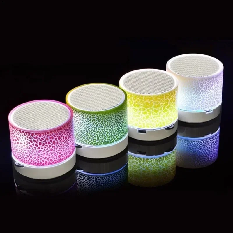 

Bluetooth Speaker Mini Wireless Speakers Colorful Crack LED TF Card USB Subwoofer Portable MP3 Music Sound Column For Phone