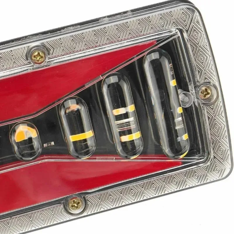 2 قطعة 12 فولت للحافلة المعسكر جرار سيارة مقطورة شاحنة أضواء خلفية بدوره إشارة عكس الفرامل LED مصباح قارب المركبات شاحنة الضوء الخلفي