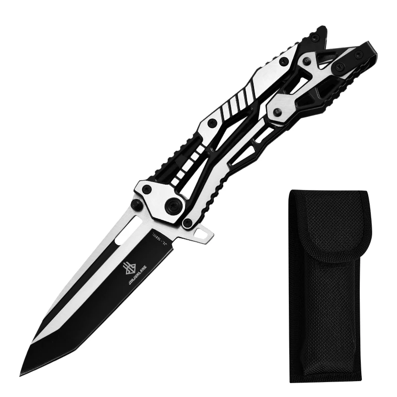 Mechanical folding knife, portable pocket knife, outdoor folding knife, survival knife,camping portable knife deformation knife