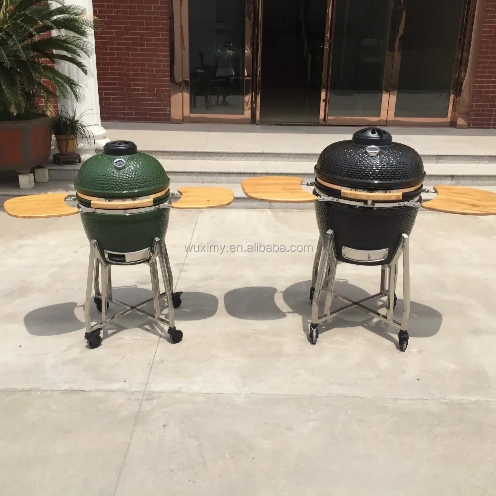 24 Inch Outdoor Wood Charcoal Camping Barbecue BBQ Kamado Grill