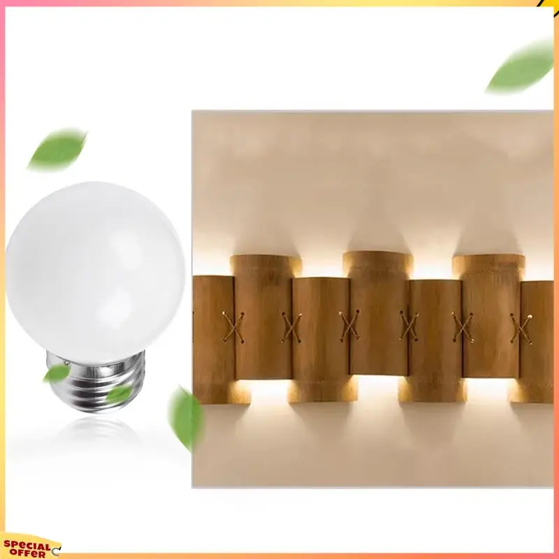 ABFI 20 piezas E27 0,5 W AC220V lámpara incandescente blanca bombilla decoración lámpara