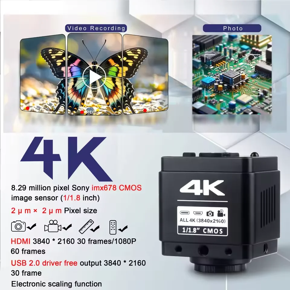 YIZHAN 4K Digital Microscope for SolderingIMX678 1/1.8