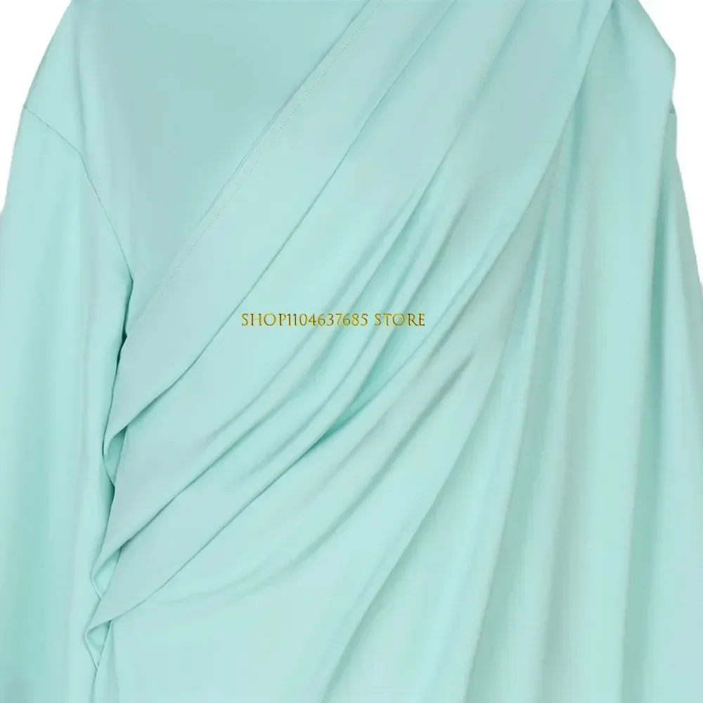 자유의 여신상 코스프레 성인 레이디 리버티 의상 녹색 여성 애국 컬렉션 할로윈 파티 멋진 드레스 모자를 쓰고 있죠