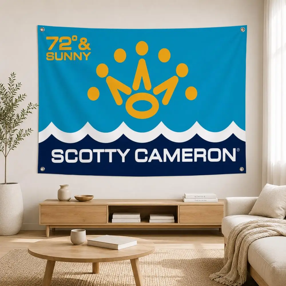 Marke Scotty Cameron Flags Home Yard & Garden Decor Banner – Wandfahne für den Innen- und Außenbereich – Detail 8