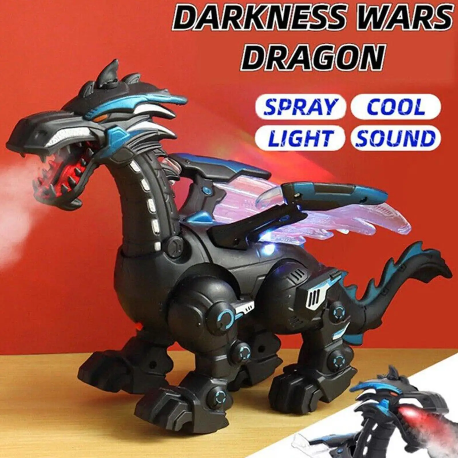 ของเล่นไดโนเสาร์พ่นน้ำขนาดใหญ่พิเศษ ของเล่นจำลองสัตว์เดินได้ ไดโนเสาร์พ่นน้ำ ไทแรนโนซอรัส เร็กซ์ ของขวัญวันเกิดสำหรับเด็กผู้ชาย