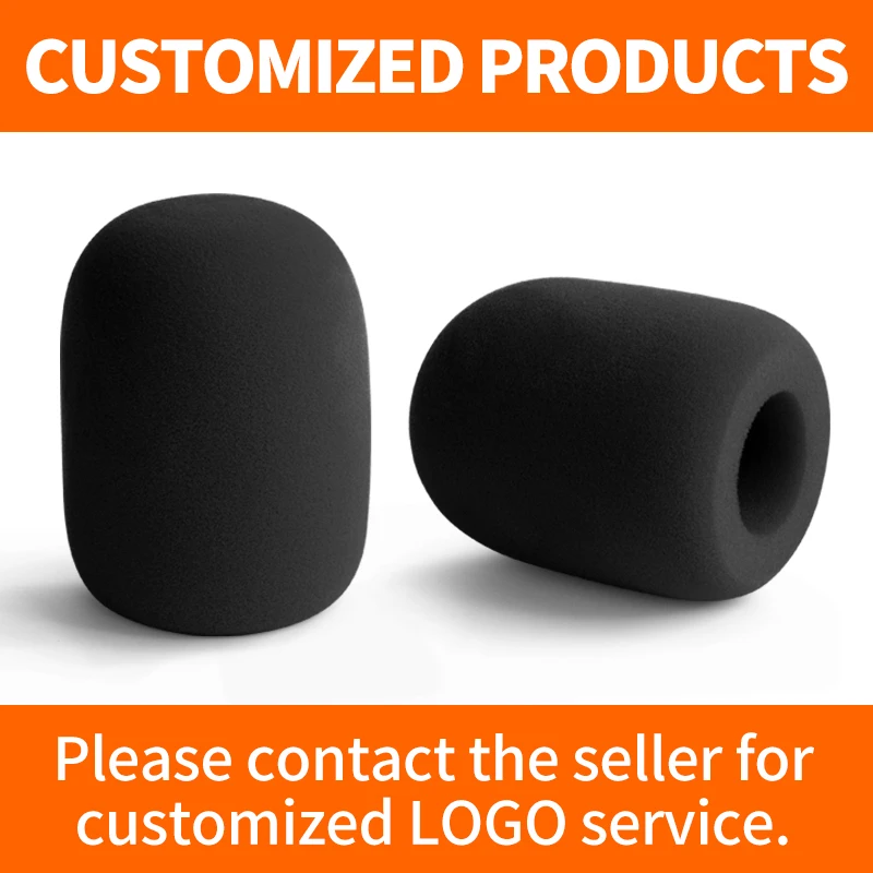 Custom Logo-Printed Microphone Windscreen for Handheld Interview Microphones, Contact Us to Provide Your Logo