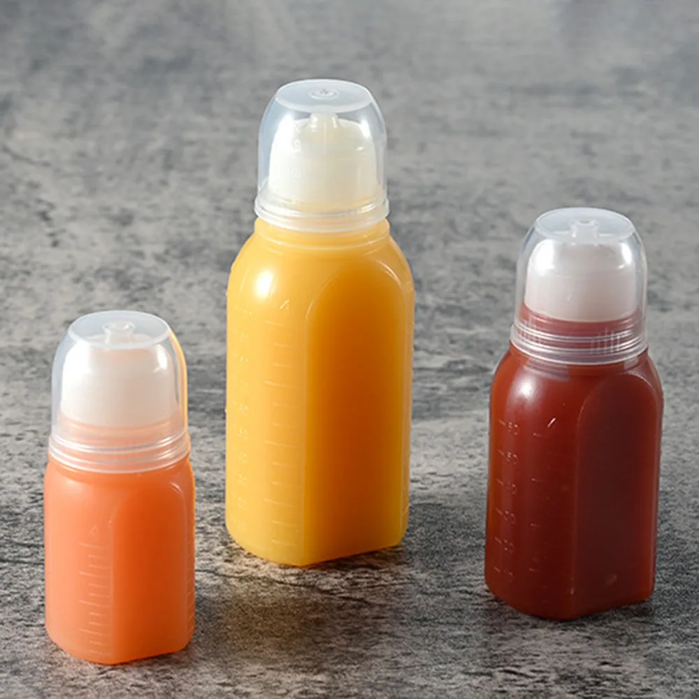 

Squeeze Sauce Bottles Mini Squeeze Bottles With Lid Portable Salad Ketchup Dispenser Condiment Bottle Kitchen Accessories