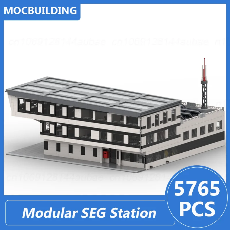 

Modular SEG Station Moc Building Blocks Diy Assemble Bricks Architecture Display Collection Creative Educational Xmas Toys Gifts