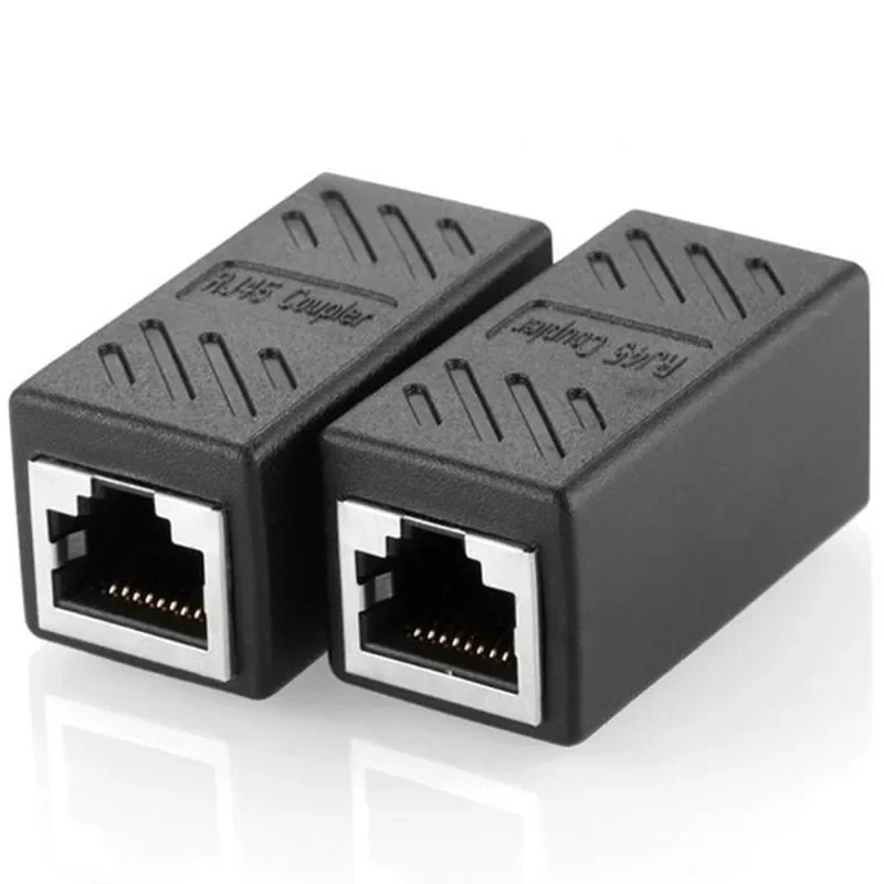 RJ45- Connector Cat7/6 Ethernet Adapter Gigabit Interface Network Extender Convertor For Extension Cable Female To Female