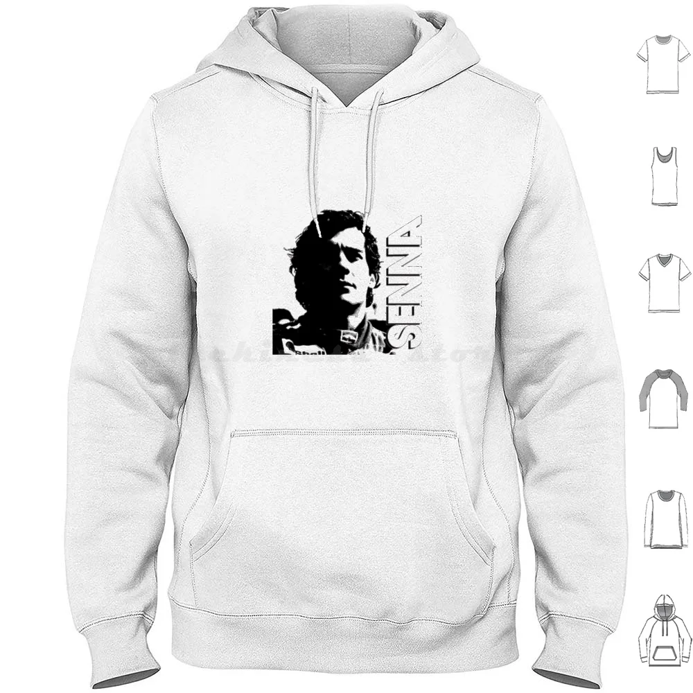 Ayrton Senna ( 4 ) Hoodies Long Sleeve Senna Ayrton Senna Ayrton Racing Grand Prix Car Brazil Cars Race Ayrton