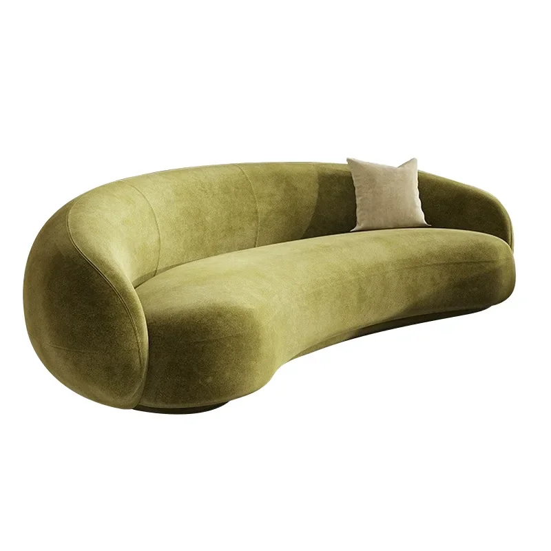 

Cream wind, special-shaped, sofa, modern, simple, living room, hotel, clothing store, cashew, curved