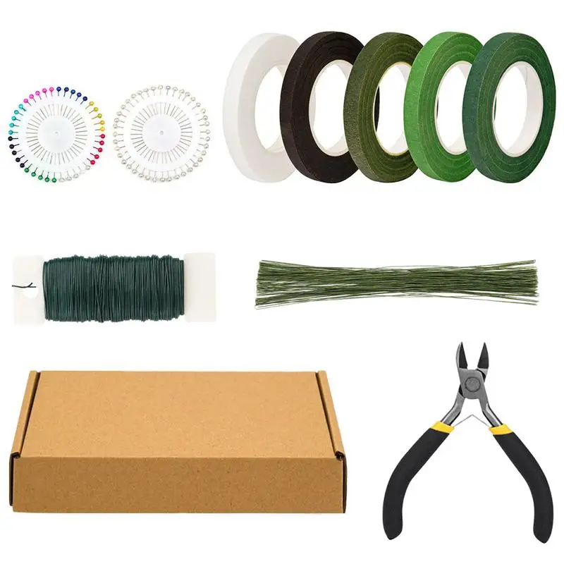 

Floral Arrangement Kit 10 Piece Flower Tools Arts Crafts Stem Wraps Wedding Tool for Florist Corsages Projects Men Women