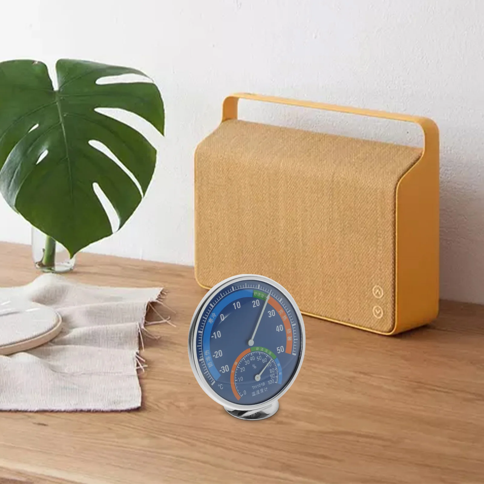 

1Pcs Wall Hanging Thermometer Hygrometer Indoor Outdoor Temperature Humidity Gauge for Home Office Kids Room Bedroom Living Room