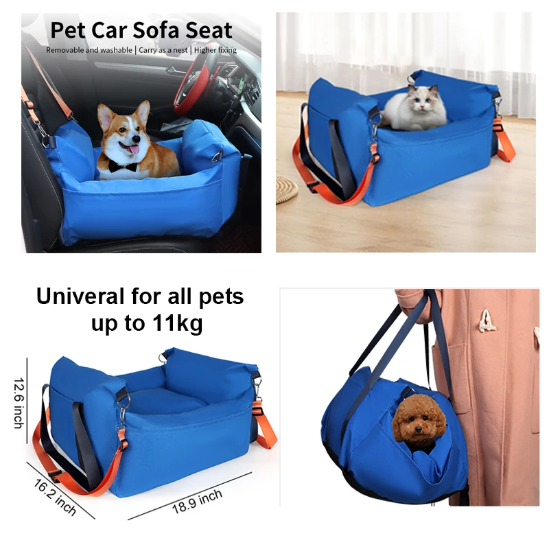 

Washable Pet Dog Car Seat Universal Bed Carriers For Small Large Puppy Potable Safety Bag Sofa Classical Travel Carrier Bed