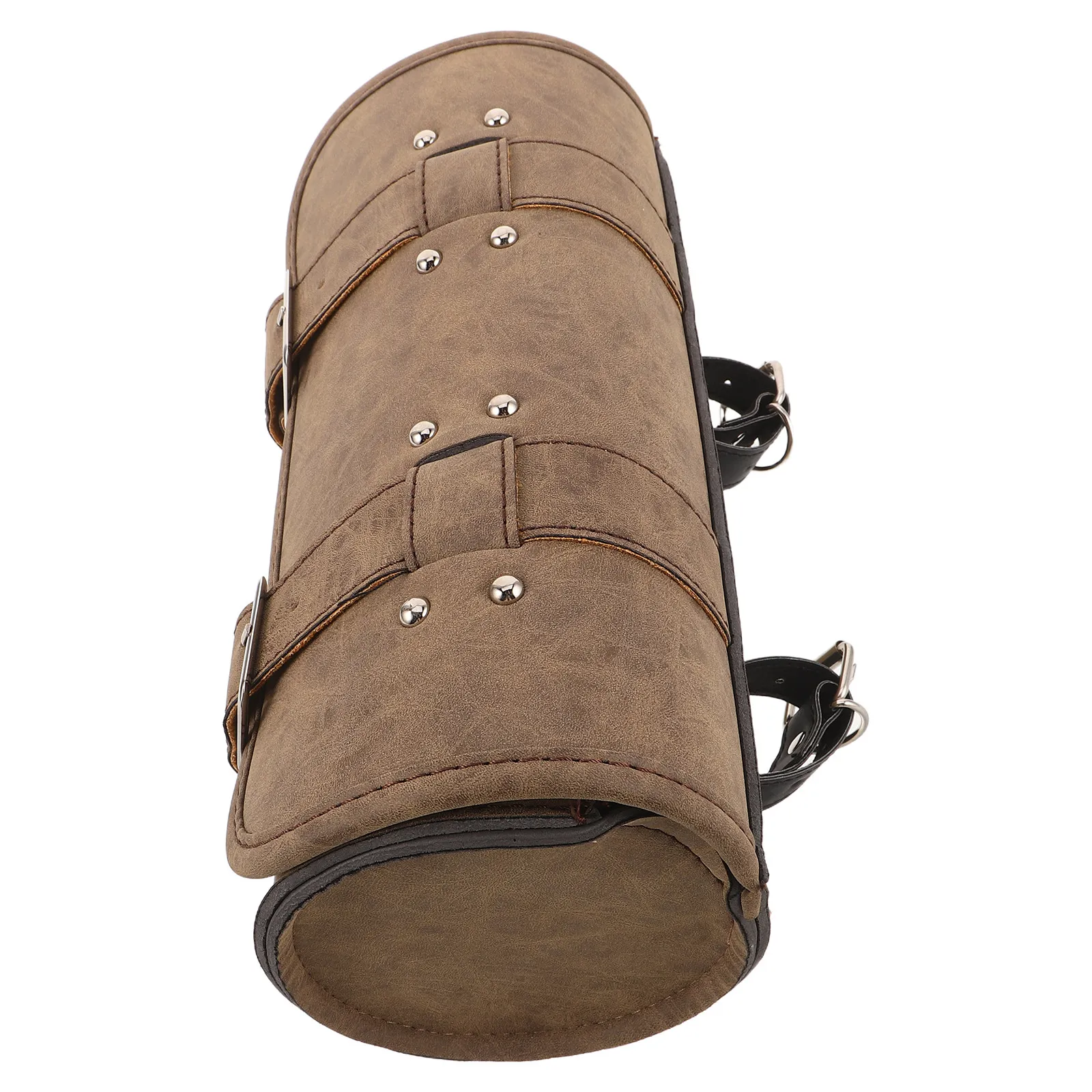 Front Fork Saddle Bag Motorcycle Vintage Roll Pouch Ample Storage Abrasion Resistant for Scooter and Bike Models