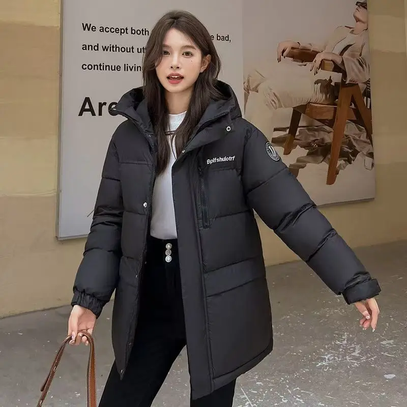 In 2024 The New Cotton-padded Jacket Down Cotton-padded Jacket Cotton-padded Coat Thickened Warm Winter Students Loose Bread Top