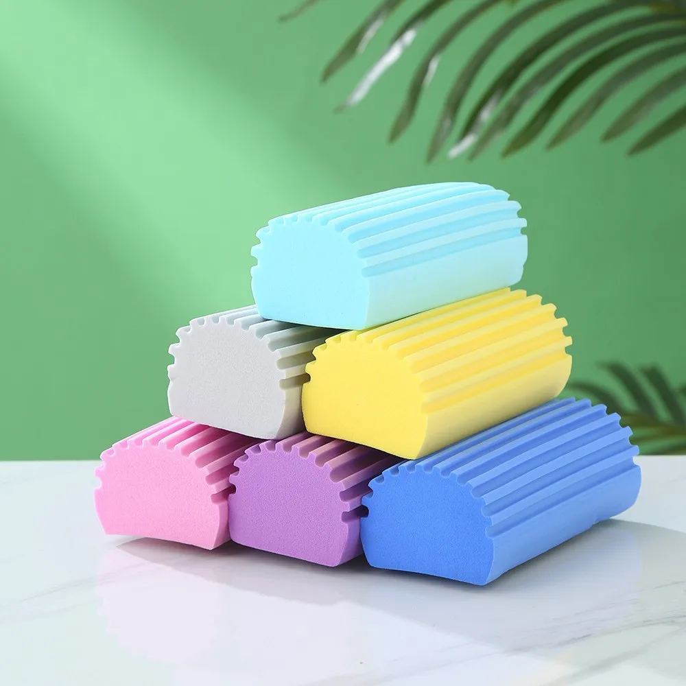 5PCS Damp Clean Duster Sponge Reusable Wet Duster Sponge Multiple Colors of Cleansing and Dusting Tools