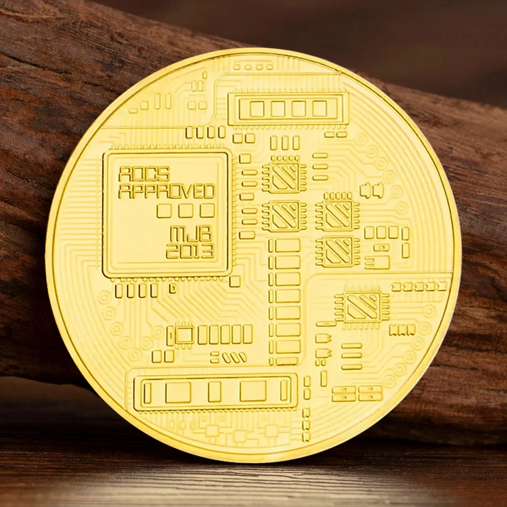 Monero Crypto Gold Plated Commemorative Coins Non - Currency Souvenirs Coin Home Decor