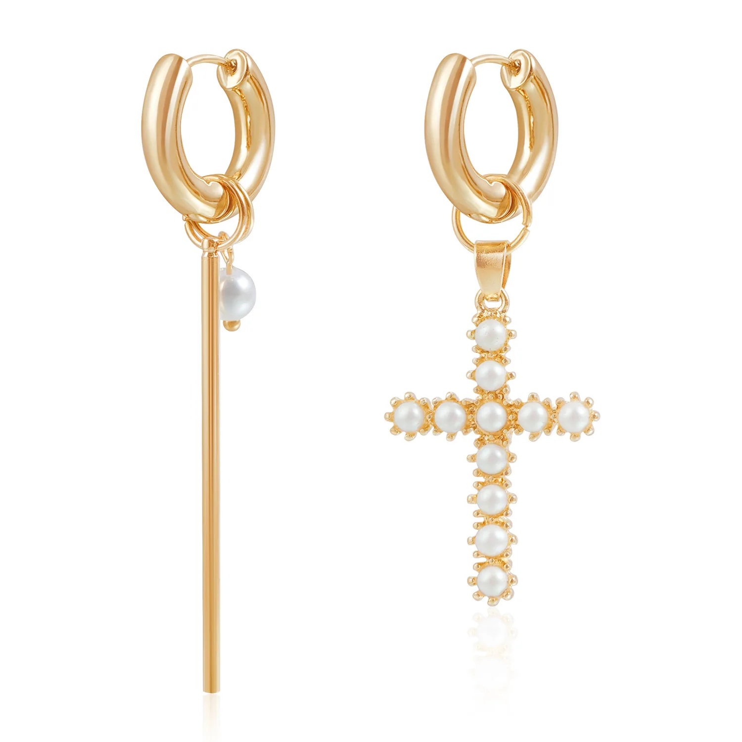 The Latest Fashion Trend Accessories Love Heart Pentagram Flower Cross Earrings Instagram Style Fashion Earrings Party Jewelry